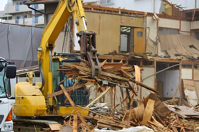 戸建て住宅の解体工事